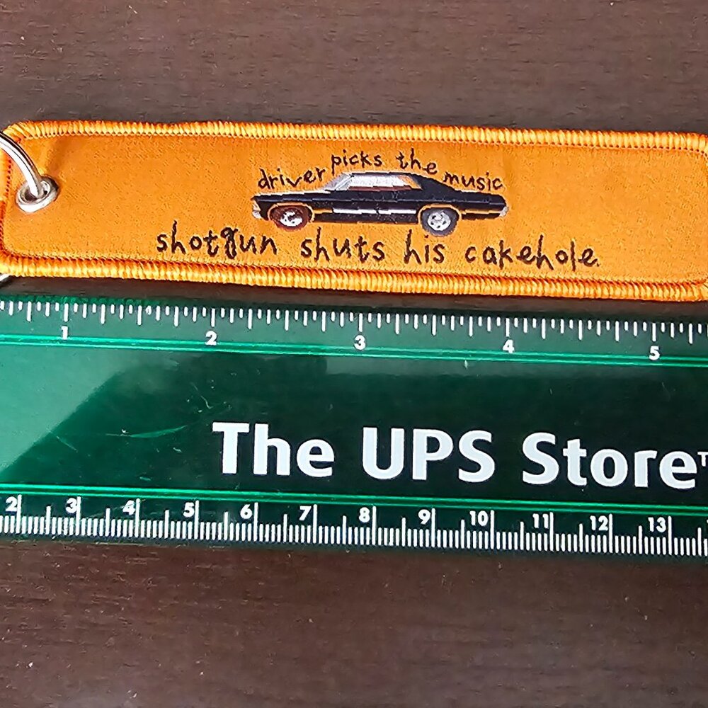 Supernatural Classic: ’67 Impala “Driver Picks the Music” Key Fob - Picture 2 of 2